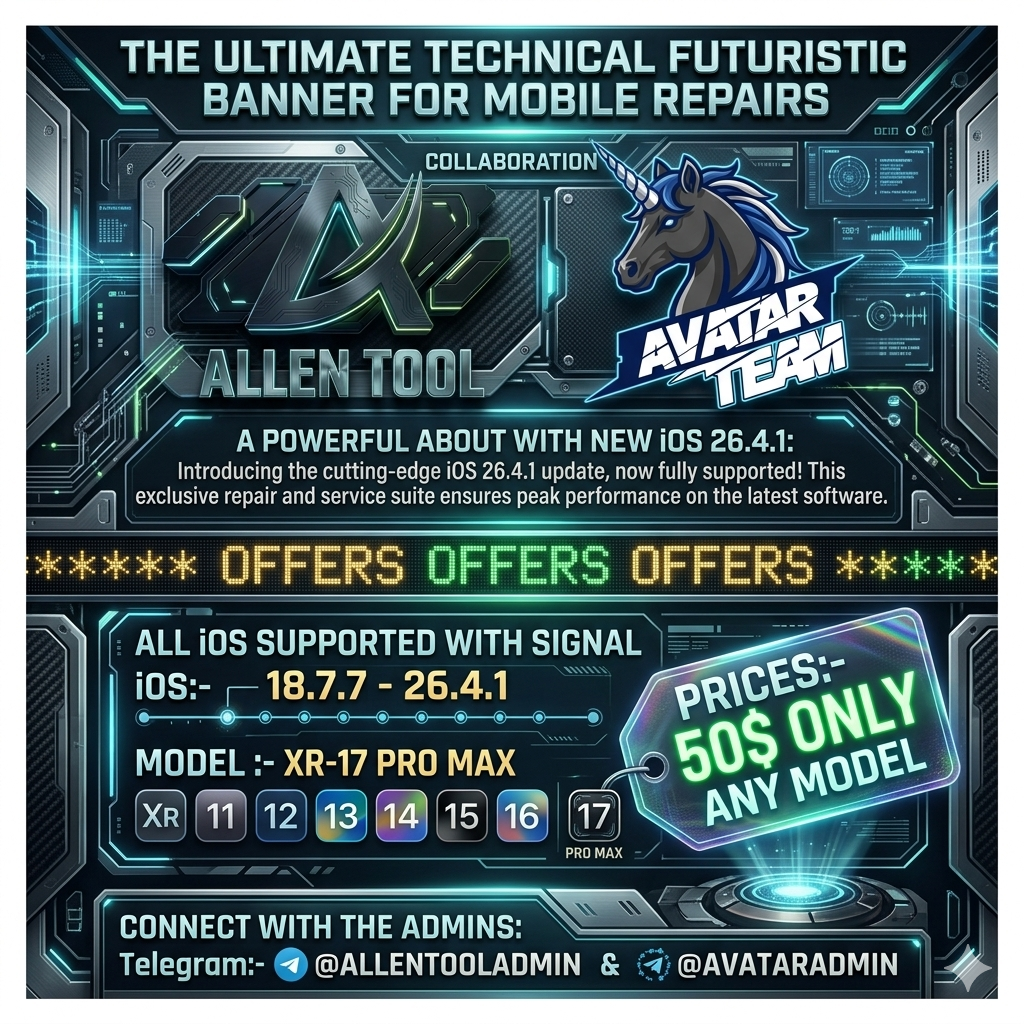 ⚡️ (ALLEN / AVATAR )A12+ SIGNAL 🔥ALL MODEL SUPPORTED-iOS 15-26.4 ( Charity Offer )